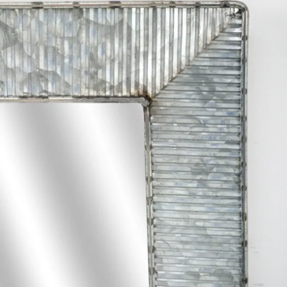 Brushed Galvanized Wall Mirror, 22X22 In.-Kirkland's Home Sale