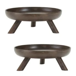 Brushed Metal Tri-Pod Bowls, Set Of 2-Kirkland's Home Store