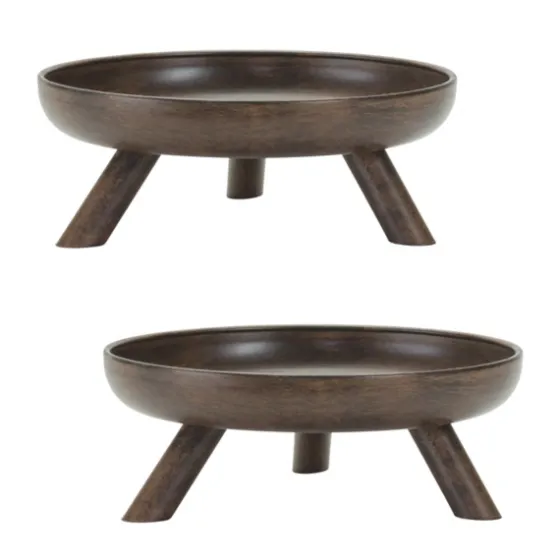 Brushed Metal Tri-Pod Bowls, Set Of 2-Kirkland's Home Store