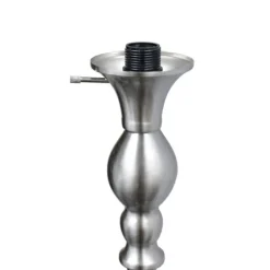 Brushed Nickel And Marbleized Glass Torchiere-Kirkland's Home Sale