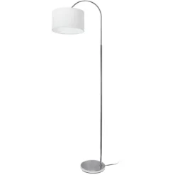 Brushed Nickel Arched Stem Floor Lamp-Kirkland's Home Discount