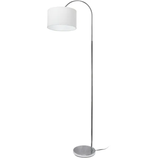 Brushed Nickel Arched Stem Floor Lamp-Kirkland's Home Discount