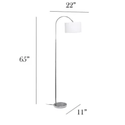 Brushed Nickel Arched Stem Floor Lamp-Kirkland's Home Discount