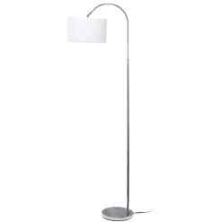 Brushed Nickel Arched Stem Floor Lamp-Kirkland's Home Discount