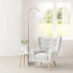 Brushed Nickel Arched Stem Floor Lamp-Kirkland's Home Discount