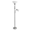 Brushed Nickel Base Marble Glass Shade Floor Lamp-Kirkland's Home Cheap