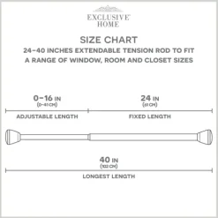 Brushed Nickel Iron Tension Rod, 40 In.-Kirkland's Home Best