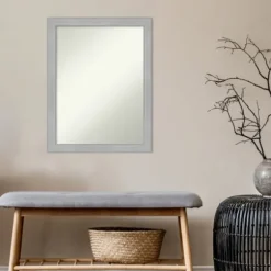 Brushed Nickel Modern Decorative Framed Mirror-Kirkland's Home Sale