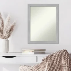 Brushed Nickel Modern Decorative Framed Mirror-Kirkland's Home Sale