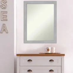 Brushed Nickel Modern Decorative Framed Mirror-Kirkland's Home Sale