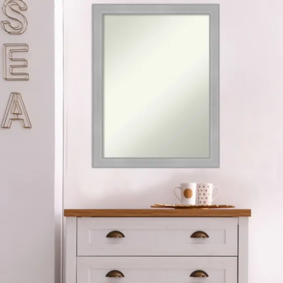 Brushed Nickel Modern Decorative Framed Mirror-Kirkland's Home Sale