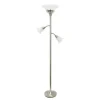 Brushed Nickel 3-Scallop Glass Floor Lamp-Kirkland's Home Best Sale