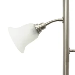Brushed Nickel 3-Scallop Glass Floor Lamp-Kirkland's Home Best Sale
