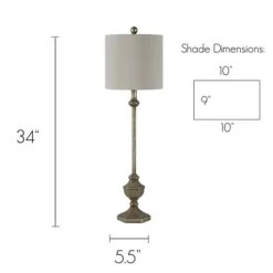Brushed Pewter Buffet Lamps, Set Of 2-Kirkland's Home Outlet