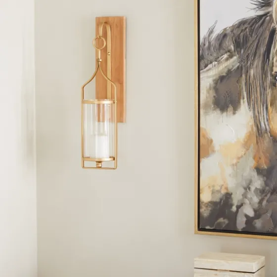 Brushed Poplar Wood Sconce-Kirkland's Home Online