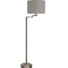 Brushed Steel Adjustable Swing Arm Floor Lamp-Kirkland's Home New