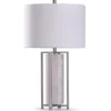 Brushed Steel And Gray Marble Table Lamp, 30 In.-Kirkland's Home Best Sale