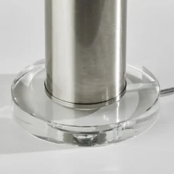 Brushed Steel Cylinder Table Lamp-Kirkland's Home Shop