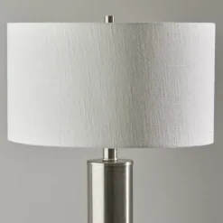 Brushed Steel Cylinder Table Lamp-Kirkland's Home Shop