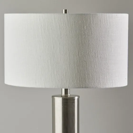 Brushed Steel Cylinder Table Lamp-Kirkland's Home Shop