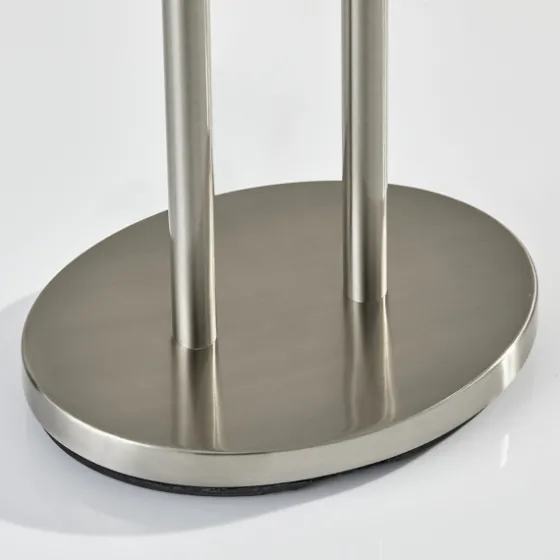 Brushed Steel Double-Bulb Oval Floor Lamp-Kirkland's Home Hot