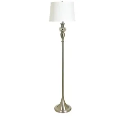 Brushed Steel Fluted Floor Lamp-Kirkland's Home Hot