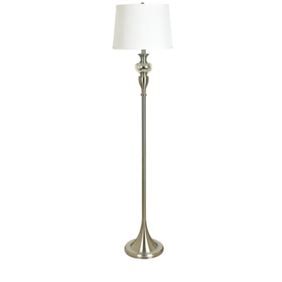 Brushed Steel Fluted Floor Lamp-Kirkland's Home Hot
