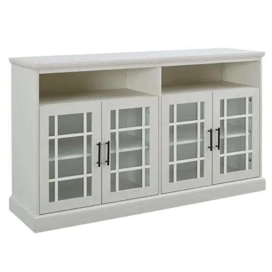 Brushed Window Pane Tv Stand-Kirkland's Home Best Sale