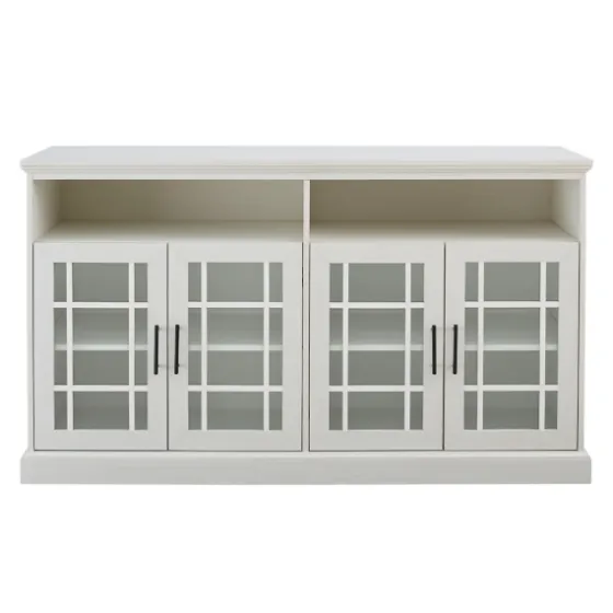 Brushed Window Pane Tv Stand-Kirkland's Home Best Sale