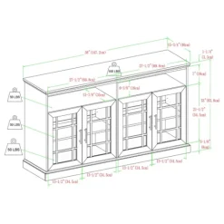 Brushed Window Pane Tv Stand-Kirkland's Home Best Sale