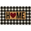 Buffalo Check And Heart Home Doormat-Kirkland's Home Clearance