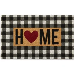 Buffalo Check And Heart Home Doormat-Kirkland's Home Clearance