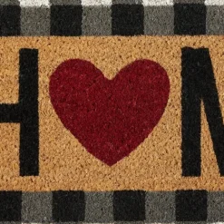 Buffalo Check And Heart Home Doormat-Kirkland's Home Clearance
