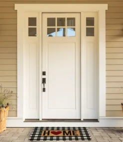 Buffalo Check And Heart Home Doormat-Kirkland's Home Clearance