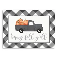 Buffalo Check Happy Fall Truck Giclee Canvas Print-Kirkland's Home New