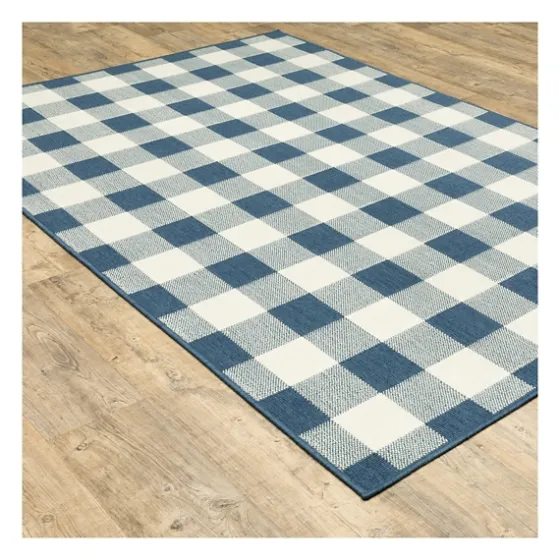 Buffalo Check Outdoor Accent Rug, 2X3-Kirkland's Home Discount