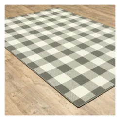 Buffalo Check Outdoor Area Rug, 3X5-Kirkland's Home Best Sale