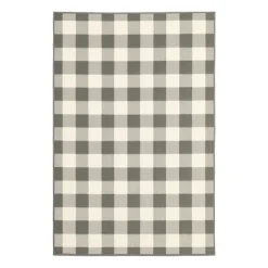 Buffalo Check Outdoor Area Rug, 6X9-Kirkland's Home Clearance