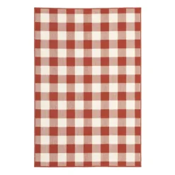 Buffalo Check Outdoor Area Rug, 5X7-Kirkland's Home Store