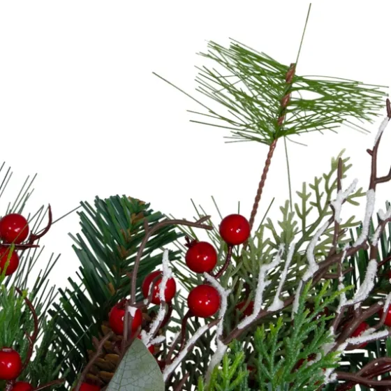 Buffalo Check Plaid Ribbon Holiday Wreath-Kirkland's Home Shop