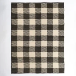 Buffalo Check Reversible Outdoor Area Rug, 5X7-Kirkland's Home New