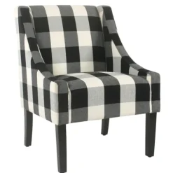 Buffalo Check Swoop Accent Chair-Kirkland's Home Discount