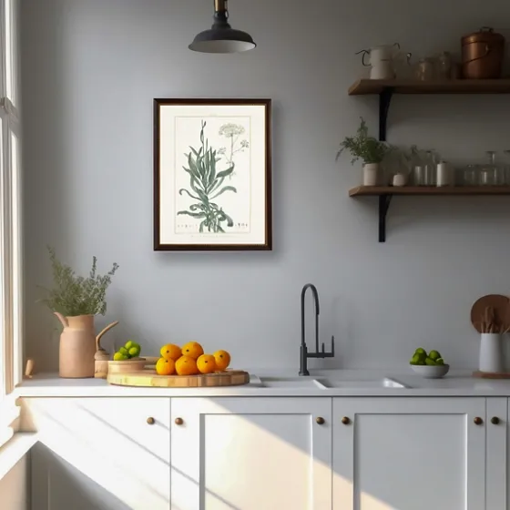 Bupleurum Greenery Black Beaded Framed Art Print-Kirkland's Home Sale