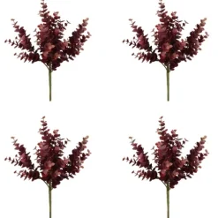 Burgundy Jade Leaf Sprays, Set Of 4-Kirkland's Home Shop
