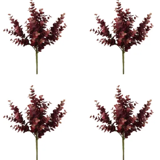 Burgundy Jade Leaf Sprays, Set Of 4-Kirkland's Home Shop