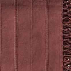 Burgundy Modern Striped Throw-Kirkland's Home Cheap