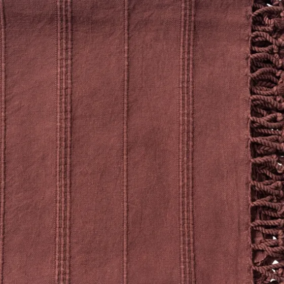 Burgundy Modern Striped Throw-Kirkland's Home Cheap