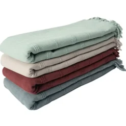 Burgundy Modern Striped Throw-Kirkland's Home Cheap