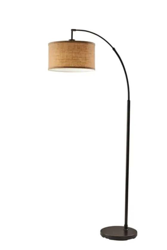 Burlap Arc Floor Lamp-Kirkland's Home Store