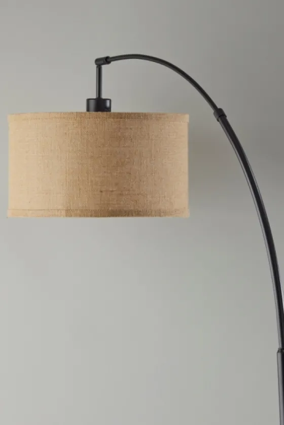 Burlap Arc Floor Lamp-Kirkland's Home Store